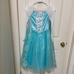 Disney Store Elsa Costume Frozen Dress Size 7/8